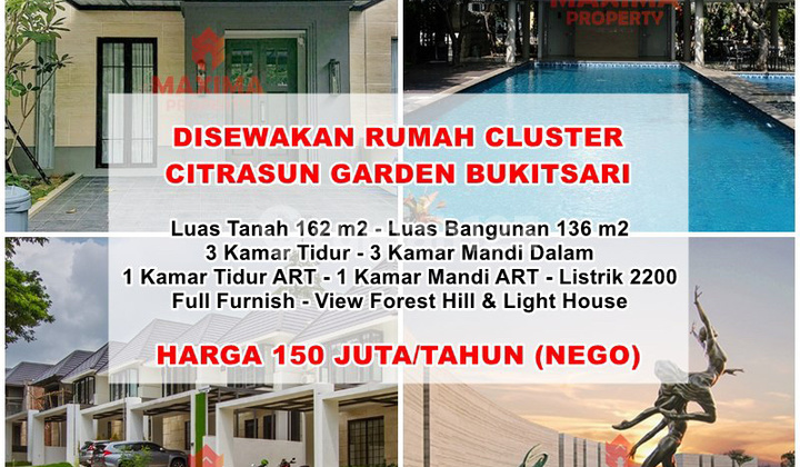 Disewakan Rumah Full Furnished Citrasun Tembalang 1