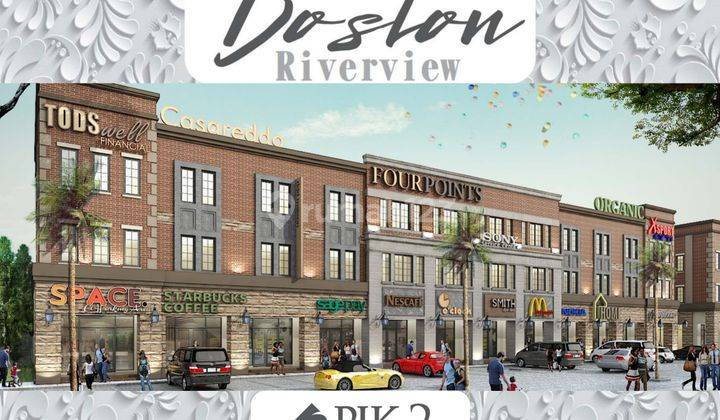 Disewakan Ruko Pik 2 Boston Riverview Hadap Danau Dan Jalan Raya Brand New  2