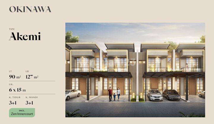 Rumah Pik 2 Cluster Okinawa At Pasir Putih Residences Tipe 6x15 Akemi 1