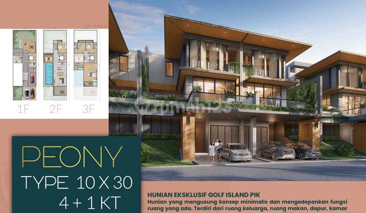 Rumah Golf Island Pik The Chopin Signature Tipe Peony 10x30 2