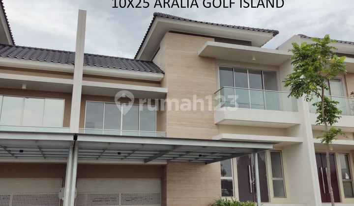 Rumah Golf Island PIK Tipe 10x25 Aralia Siap Huni Termurah
