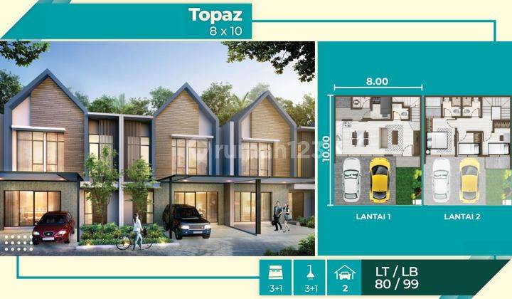 Disewakan Rumah Pik 2 Cluster Tahap 2 Tipe Topaz 8x10 Brand New 2