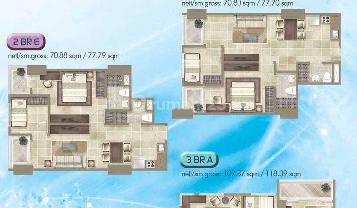 Apartment Condo Greenbay Pluit Muara Karang Tower J Tipe 2 Kamar 6