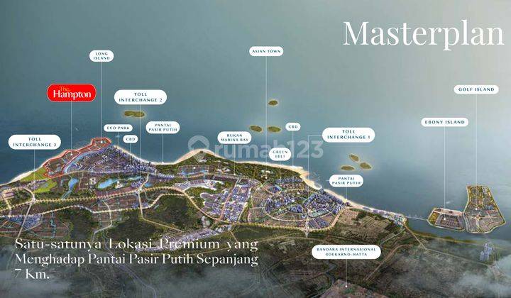 Kavling Tanah Pik 2 Rumah View Laut The Hampton Ukuran 10x20 2