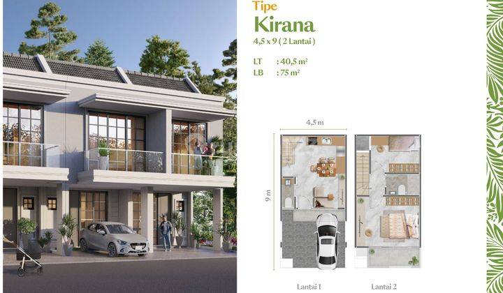 Rumah Pik 2 Milenial Ilona At Pasadena Hills Tipe 4,5 X 9  1