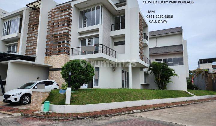 Rumah Pik Grisenda Cluster Lucky Park Borealis Blok B Hoek SHM 1