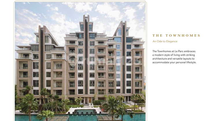 Le Parc at Thamrin Nine The Townhomes Simplex Unit 218 Sqm Luxury 1