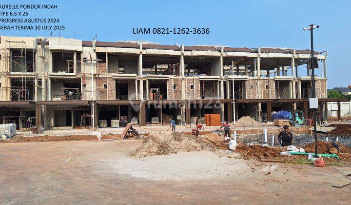 Rumah Pondok Indah 3 Lantai Aurelle Residences 6,5x25 Dekat Tol 1