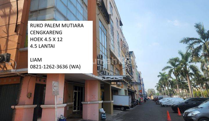 Ruko Palem Mutiara Hoek 4.5x12 Hadap Jalan Raya 4.5 Lantai 2