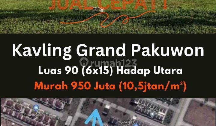 Murah Kavling Siap Bangun Di Grand Pakuwon 1