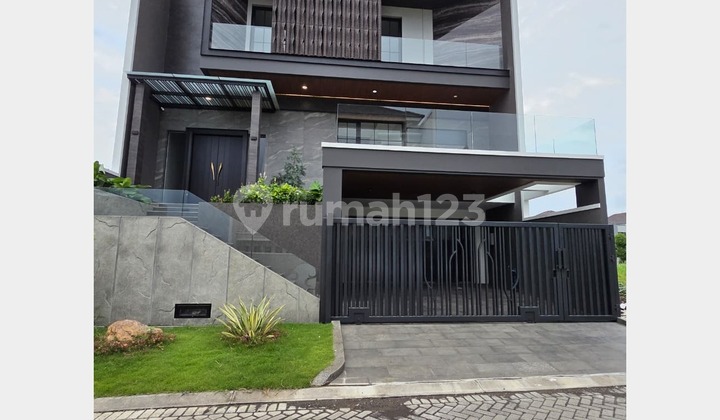 3-Story Modern House in Citraland Waterfront, West Surabaya