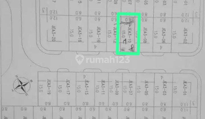 Jual Rugi Kavling Grand Pakuwon Cluster Canberra Row Jalan Lebar 1