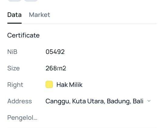 Dijual Tanah 2,68 Are Yang Berisi Rumah Tua Canggu Ek 2509 2