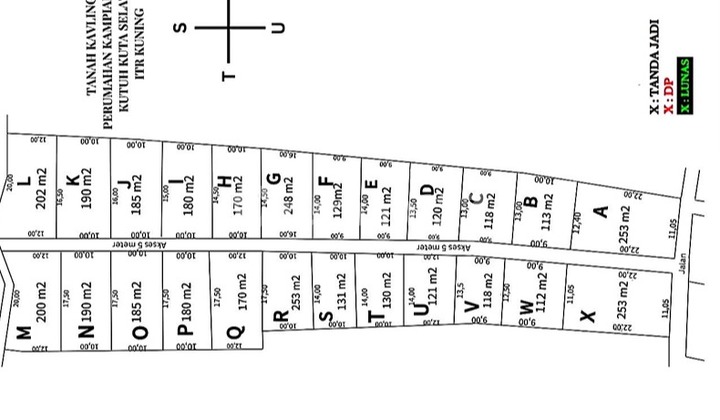 For Sale Land Plots 1.12 Are to 2.53 Are In Kutuh Bali IJ-3261