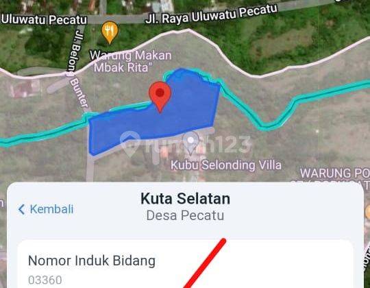 Dijual Tanah Murah 94,5 Are Jln Blong Bunter Pecatu Bali Ij 2387 2