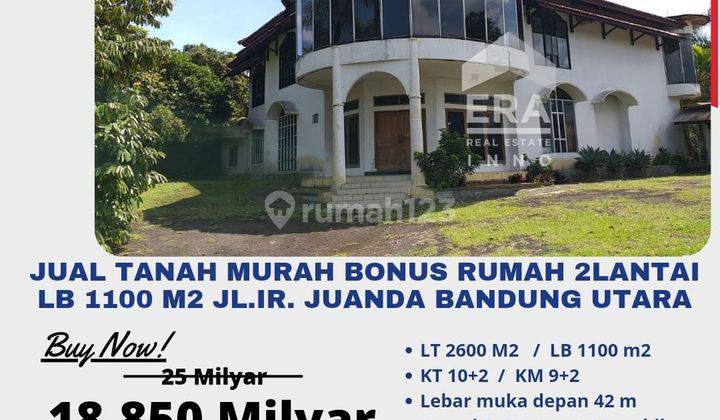 Dijual Tanah Dibawah Harga Pasar Bonus Rumah Ir.H.juanda Bandung 1