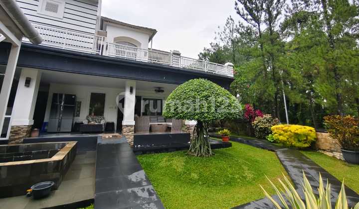 Wide Yard Green Front Area House in Lake Side Home Cluster Sentul City Bogor