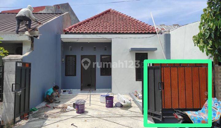 tampak depan rumah siap huni villa mutiara