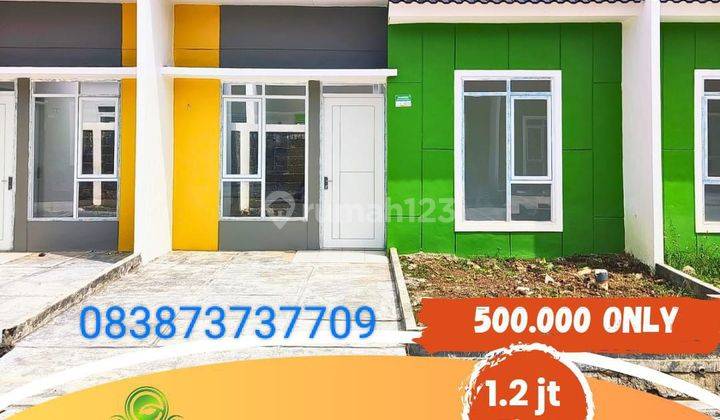 Rumah dijual rumah flat hingga lunas 1jt an Cibarusah Cikarang  2