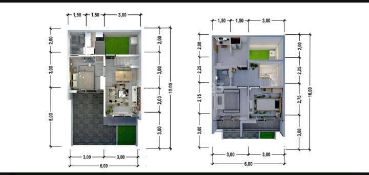 Rumah 2lantai Dibawah 700jt Cukup 3_4juta An 2