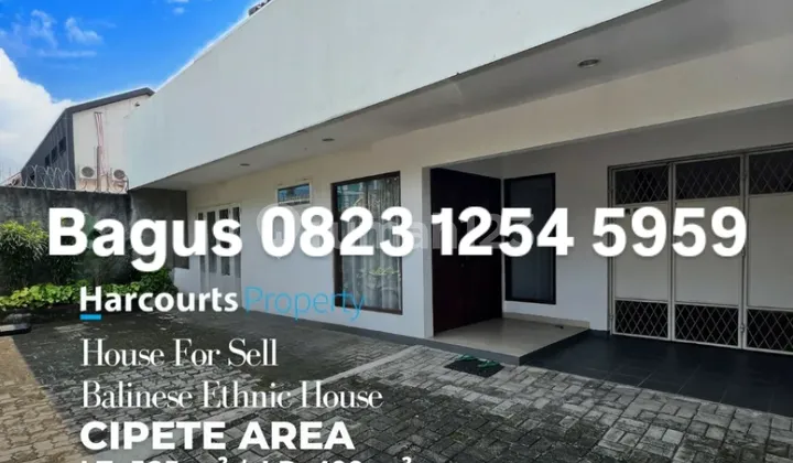 Rumah klasik vibes bali di cipete