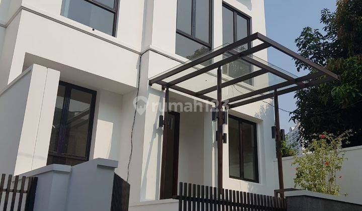 Rumah modern minimalis di permata hijau 2