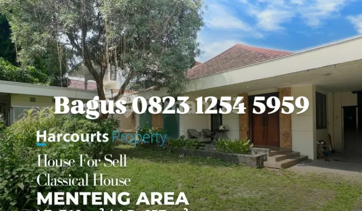 Rumah klasik strategis, tenang di menteng Rumah klasik strategis, tenang di menteng