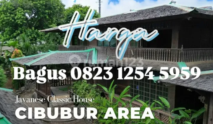 Rumah klasik etnik jawa di cibubur