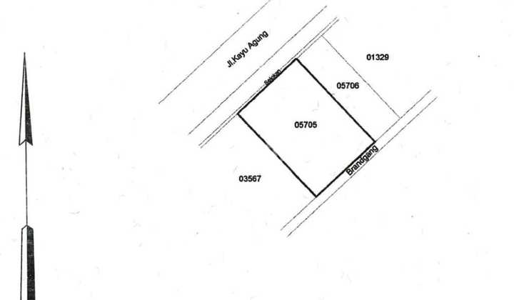 rumah hitung tanah pusat kota Kayu Buah Batu Bandung