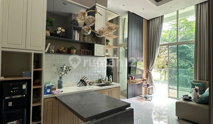 Apartemen citra lake suites lantai paling bawah luas 60m2 1 br full furnish