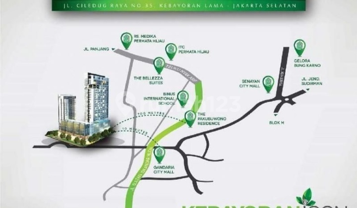 Dijual Apartemen Kebayoran Icon Penthouse