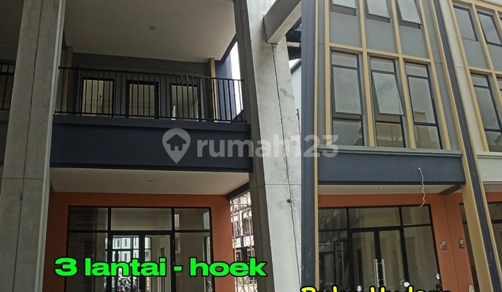 For Rent New Corner Shop 3 Floors Hudson Gading Serpong