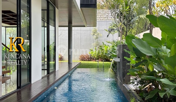  Rumah Baru Tropis Di Kemang, Kemang Semi Furnished Bebas Banjir  SHM 2