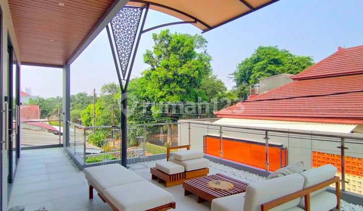 Rumah Semi Kantor 3lt Fullfurnis Mewah Shm Pondok Ranji Tangerang Selatan  2
