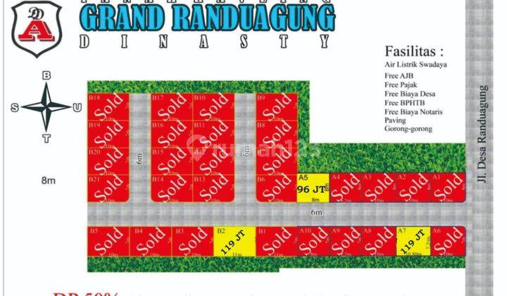 Tanah Kavling Randuagung Singosari Malang Dekat Exit Tol 12