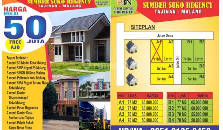 Tanah Kavling Sumbersuko Telogowaru Kota Malang 5