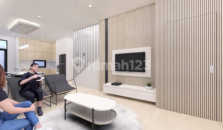 Rumah Baru Mekar Wangi bergaya Skandinavia Japanese