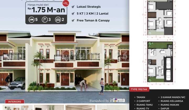 Rumah 2 Lantai Full Furnish Cantik Megah Di Sambisari Purwomartani Jogja Rumah 2 Lantai Full Furnish Cantik Megah Di Sambisari Purwomartani Jogja
