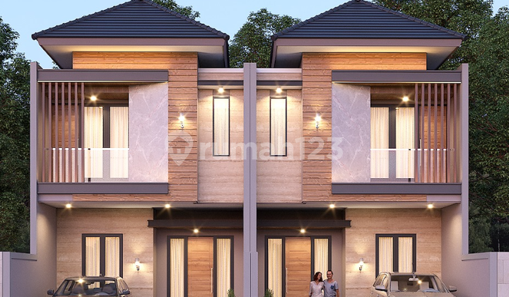 Rumah Minimalis Modern Nirwana Eksekutif Hadap Selatan