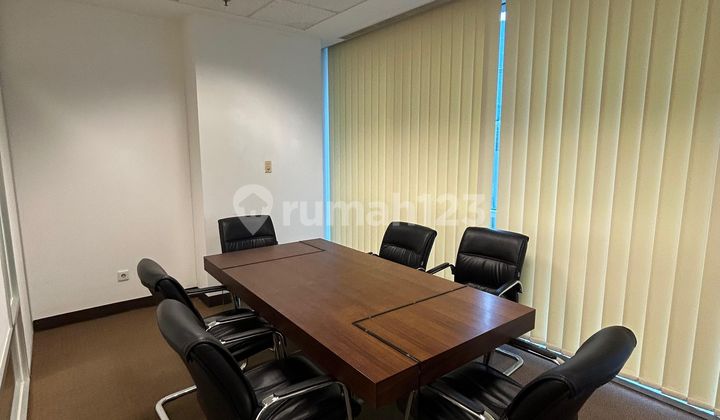 Ruang Kantor Full Furnished Siap Pakai. Bebas Gage. Dekat Kedutaan China
