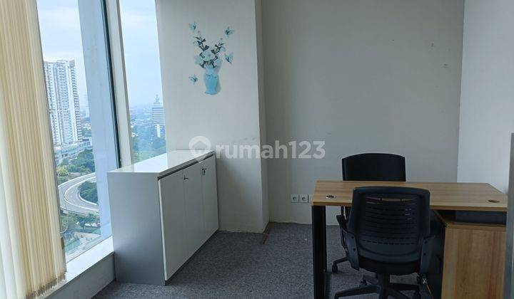 Space Office Furnished Siap Pakai Bebas Ganjil Genap Free Overtime. Ada 3 Ruangan. 1