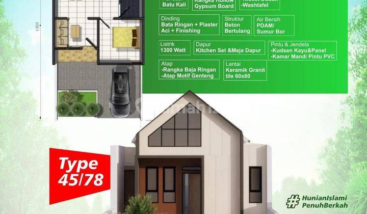 Cluster Pesona Adnin Rumah Komersil Harga Merakyat Free Kanopi Fasilitas Lengkap 2