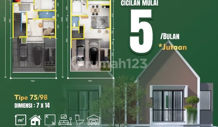 Academika Town House Cluster Hayyan Type 75/98 Promo Free Canopy and AC Fees Academika Town House Cluster Hayyan Type 75/98 Promo Free Canopy and AC Fees