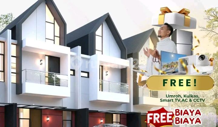 Two-Story Modern Sharia Concept House Grand Thamrin City Center of Makassar City Free Fees Free Umrah