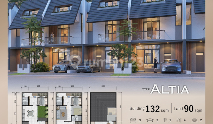 3-Story Modern House in Zerenade Cluster Citraland Hertasning Promotion Free AC Canopy Free Fees 3-Story Modern House in Zerenade Cluster Citraland Hertasning Promotion Free AC Canopy Free Fees