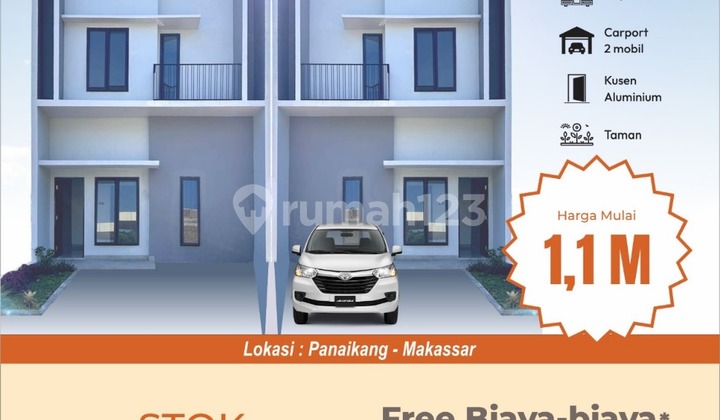Rumah Modern Cluster Panaikang Town House Makassar Promo Free Kanopi Free Biaya Rumah Modern Cluster Panaikang Town House Makassar Promo Free Kanopi Free Biaya