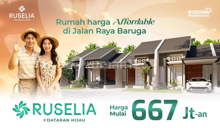 Rumah Modern Cluster Ruselia Dataran Hijau Antang Romo Free Biaya 2