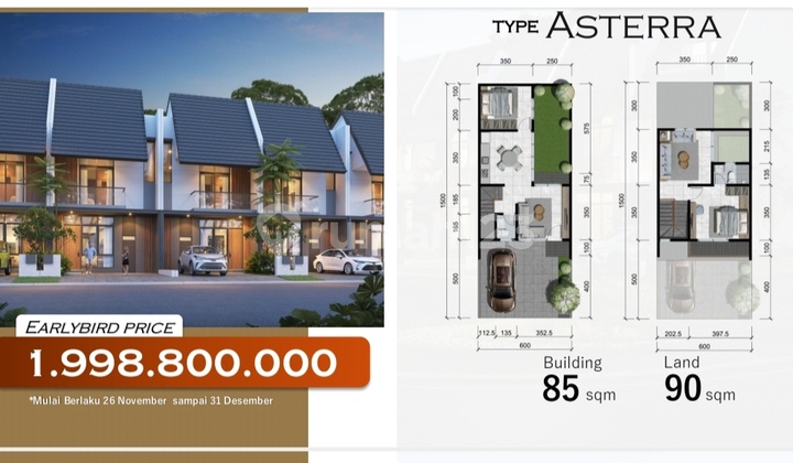 Modern 2-Story House in Zerenade Cluster Citraland Hertasning Promotion Free AC Canopy Free Fees Modern 2-Story House in Zerenade Cluster Citraland Hertasning Promotion Free AC Canopy Free Fees