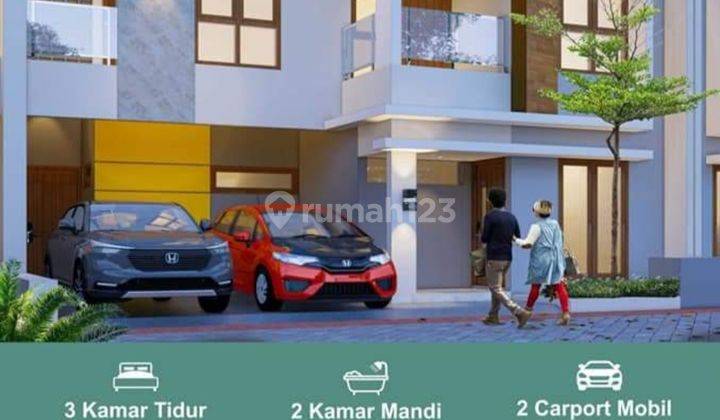 Rumah 2 lantai Gentan pinggir jalan 2