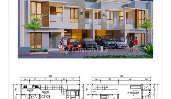 Rumah 2 lantai Gentan pinggir jalan 4